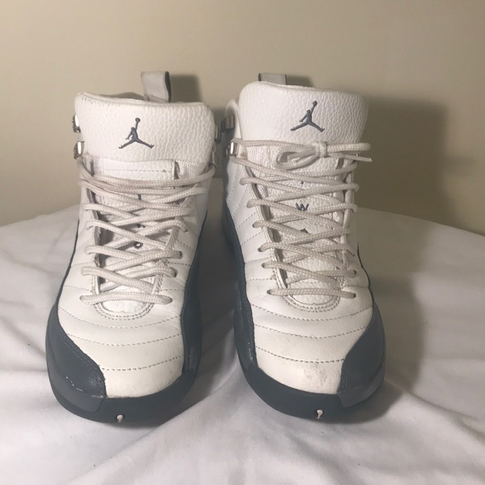 Air Jordan 12 Retro Gray and White